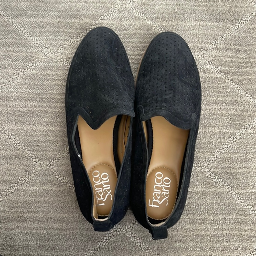 Franco Sarto suede loafers